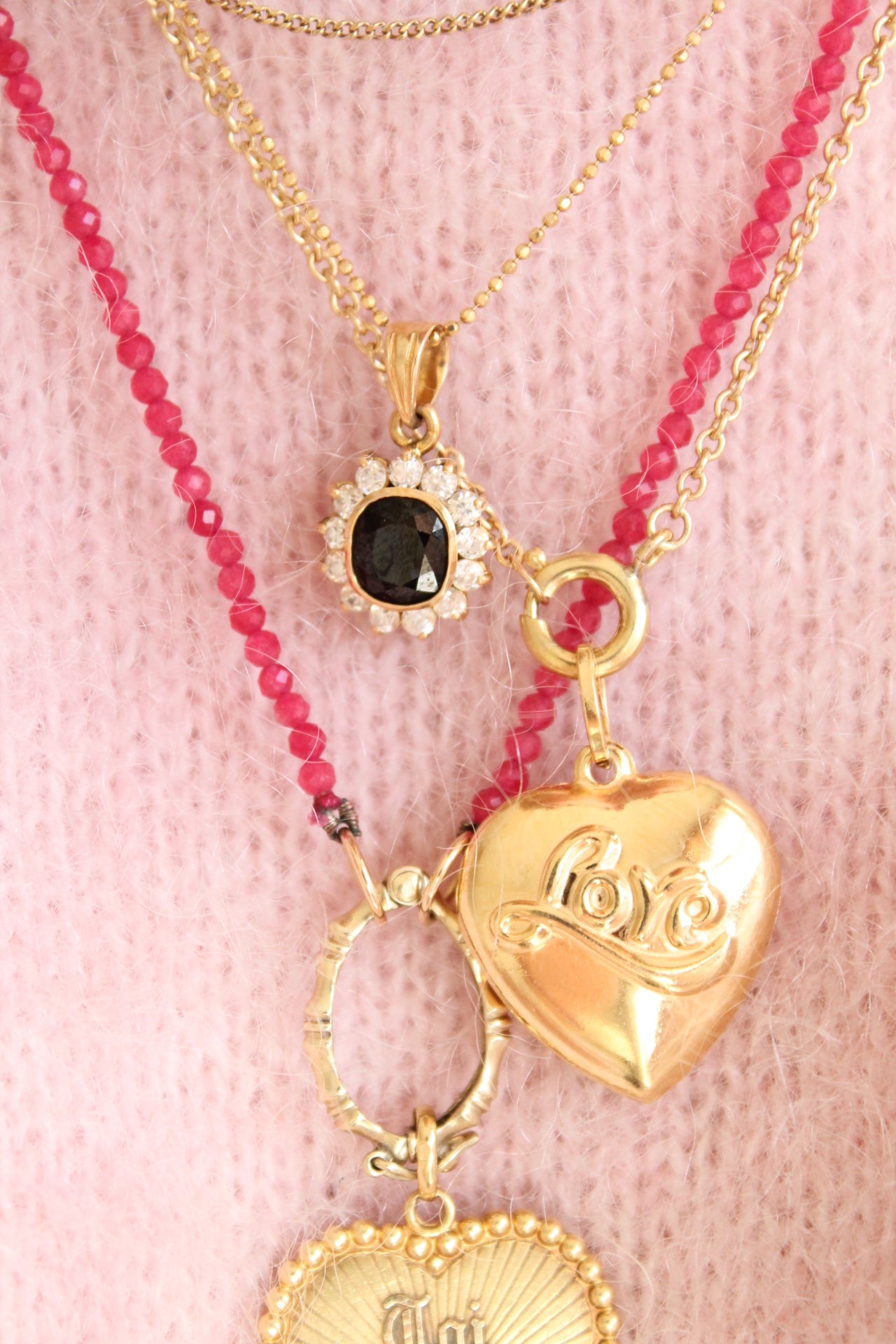 XL "LOVE" Heart Charm