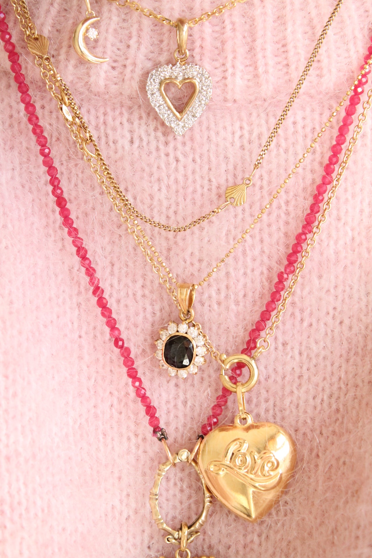 XL "LOVE" Heart Charm