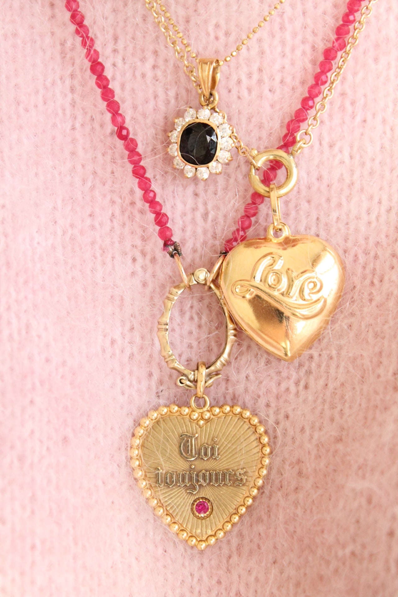 XL "LOVE" Heart Charm