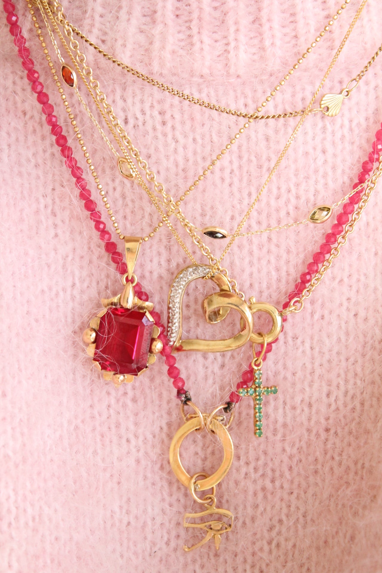 Art Deco Ruby Pendant