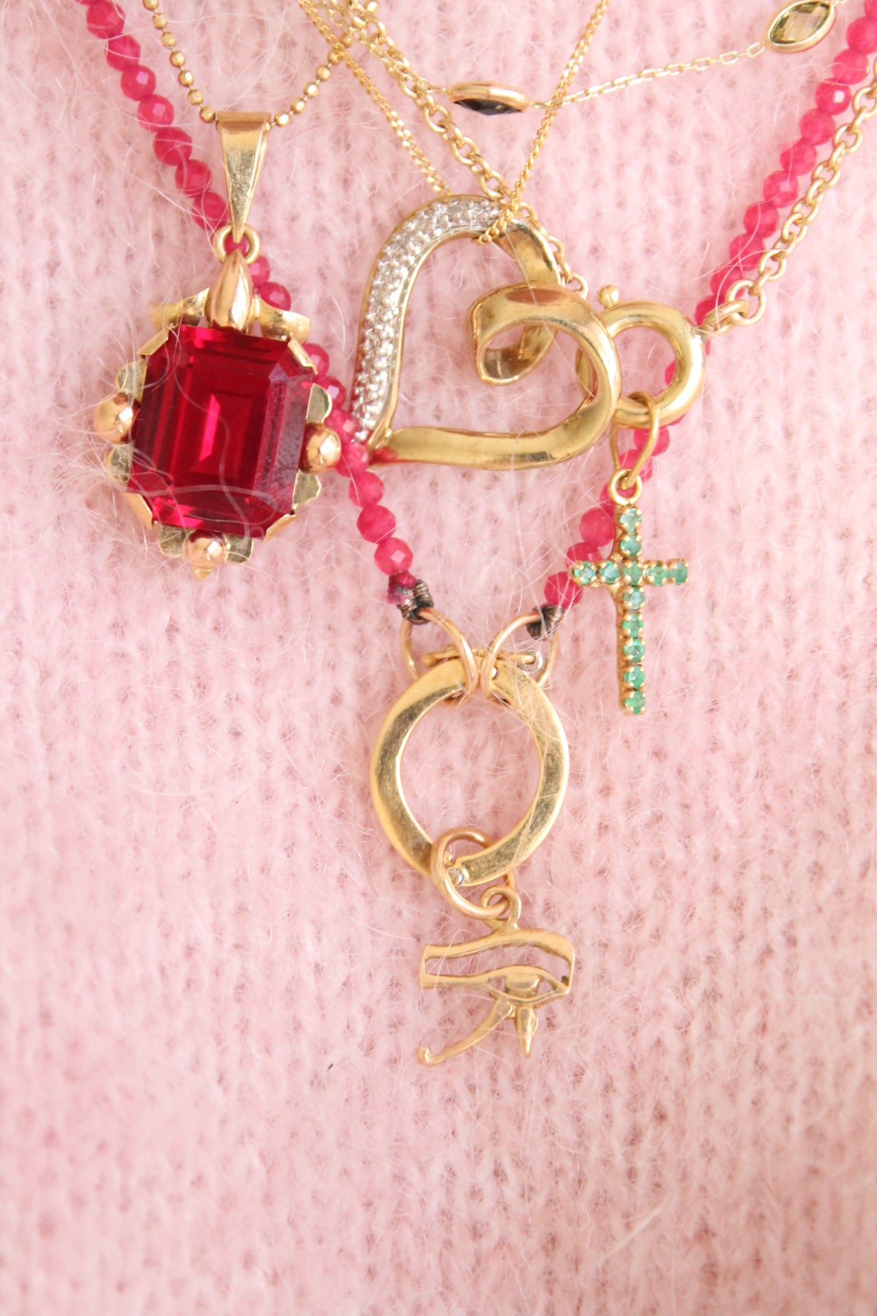 Art Deco Ruby Pendant