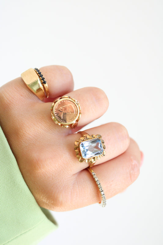 Aquamarine Statement Ring