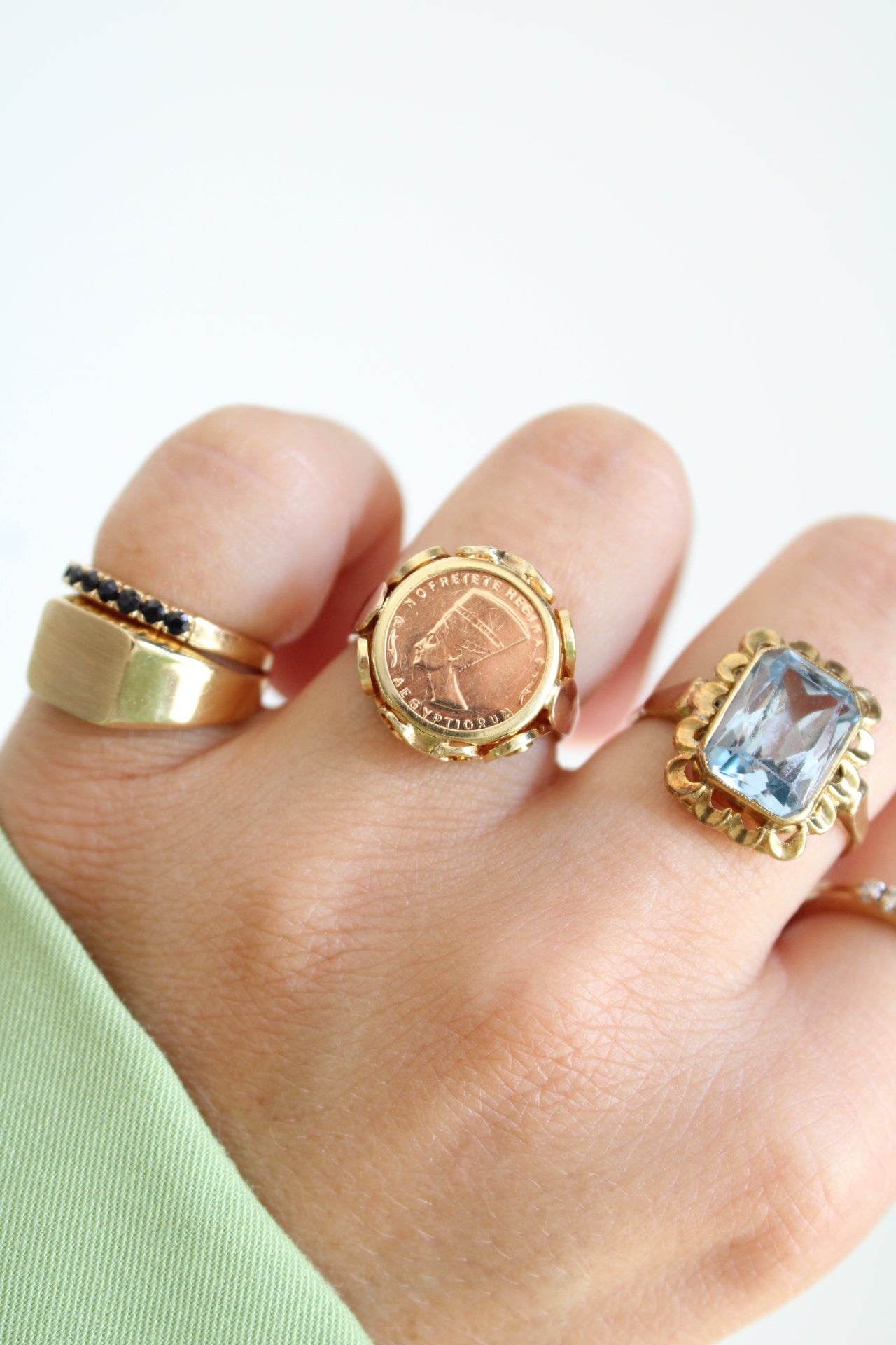 Nefertiti Coin Ring