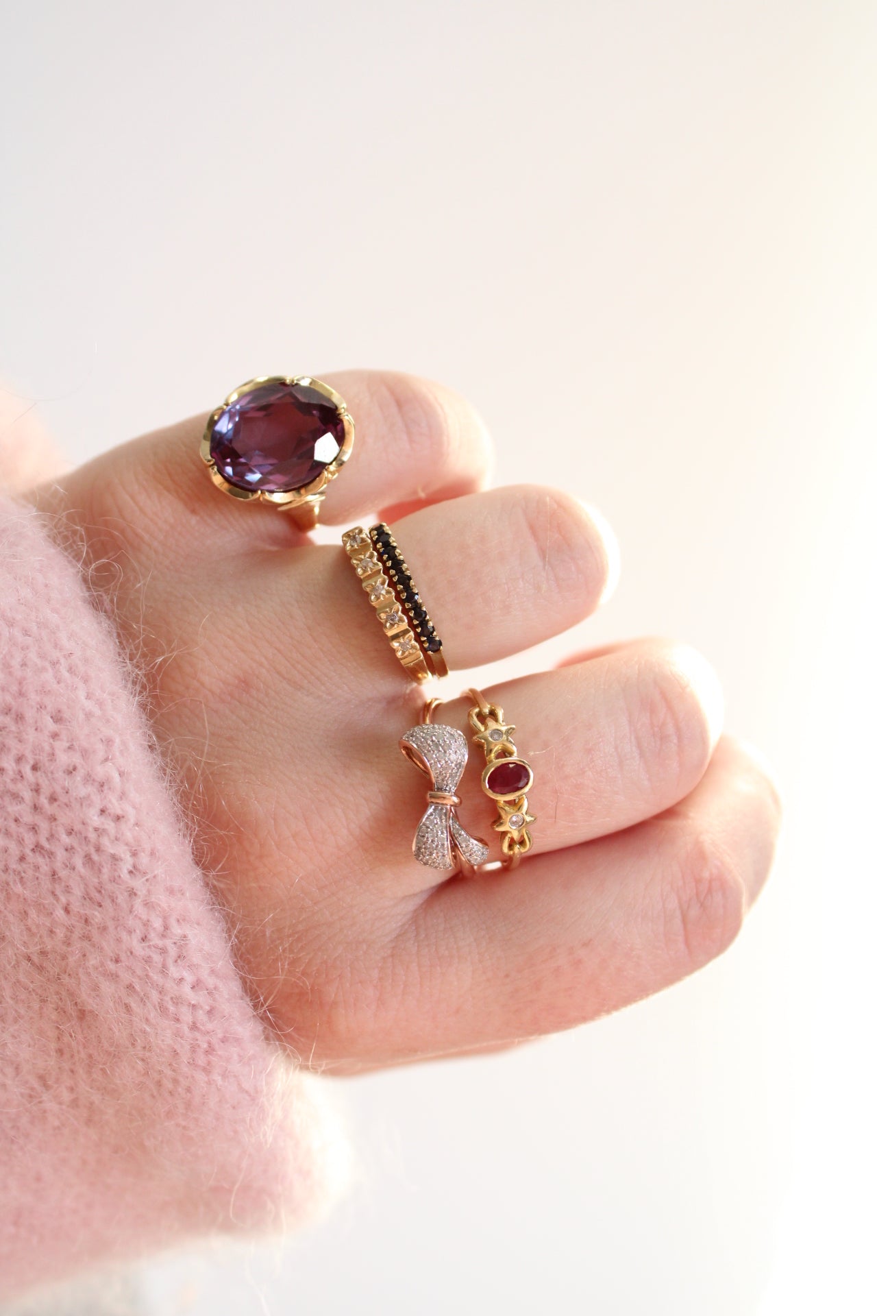 Heavy Alexandrite Statement Ring