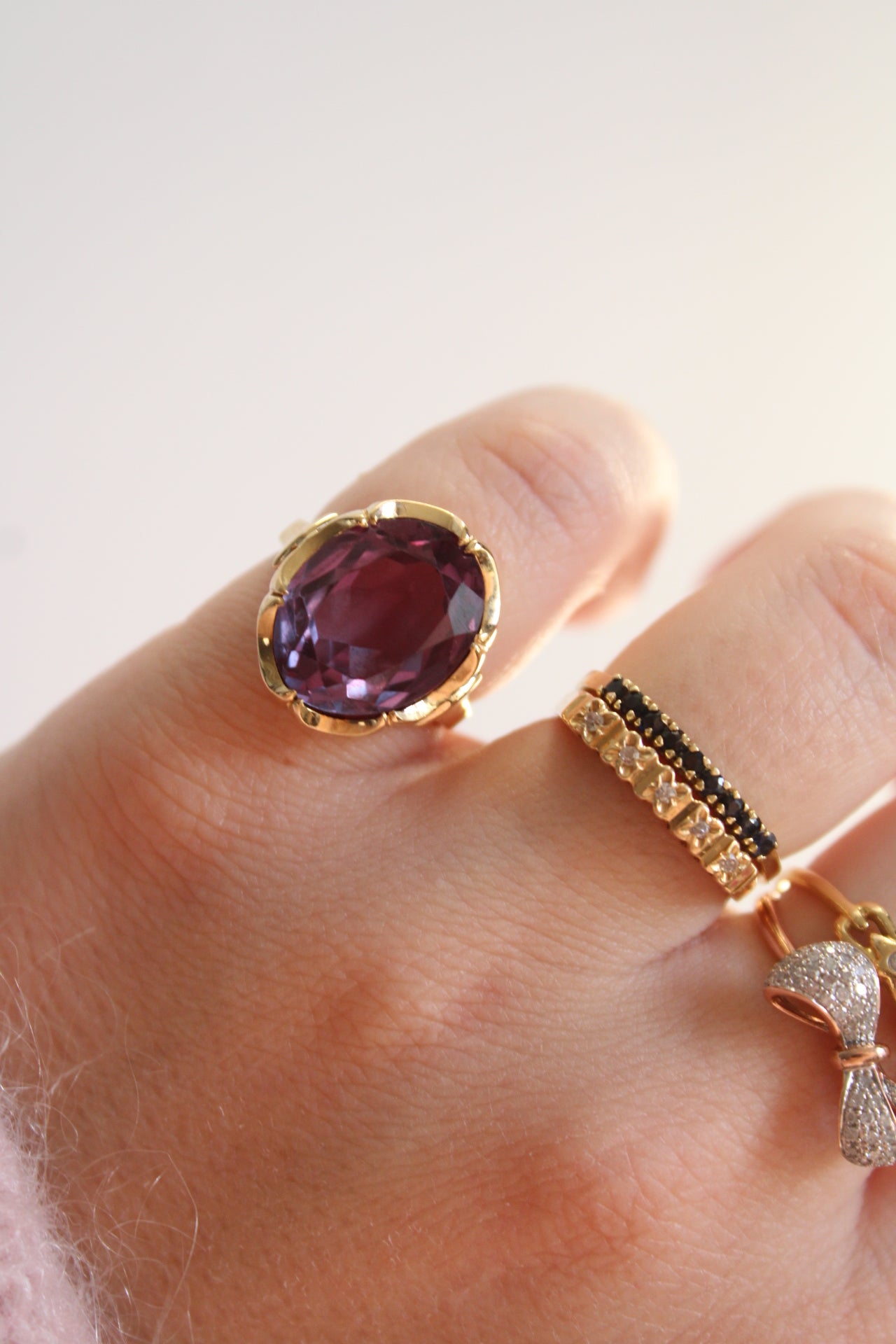 Heavy Alexandrite Statement Ring