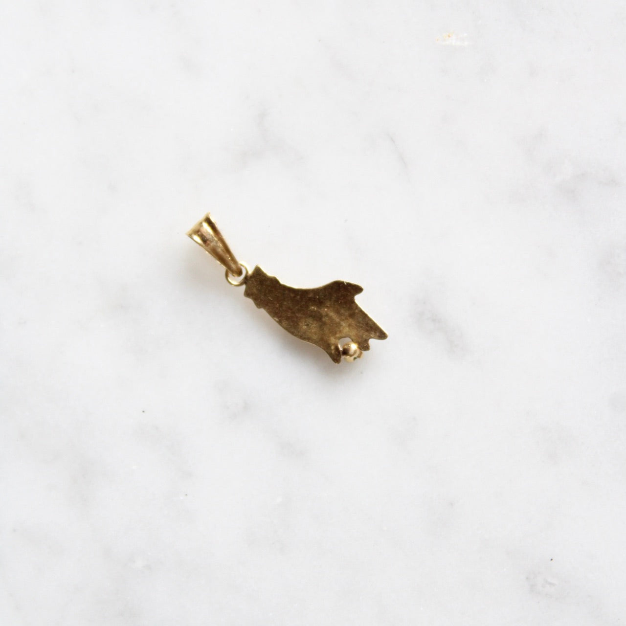 Emerald Hand Charm
