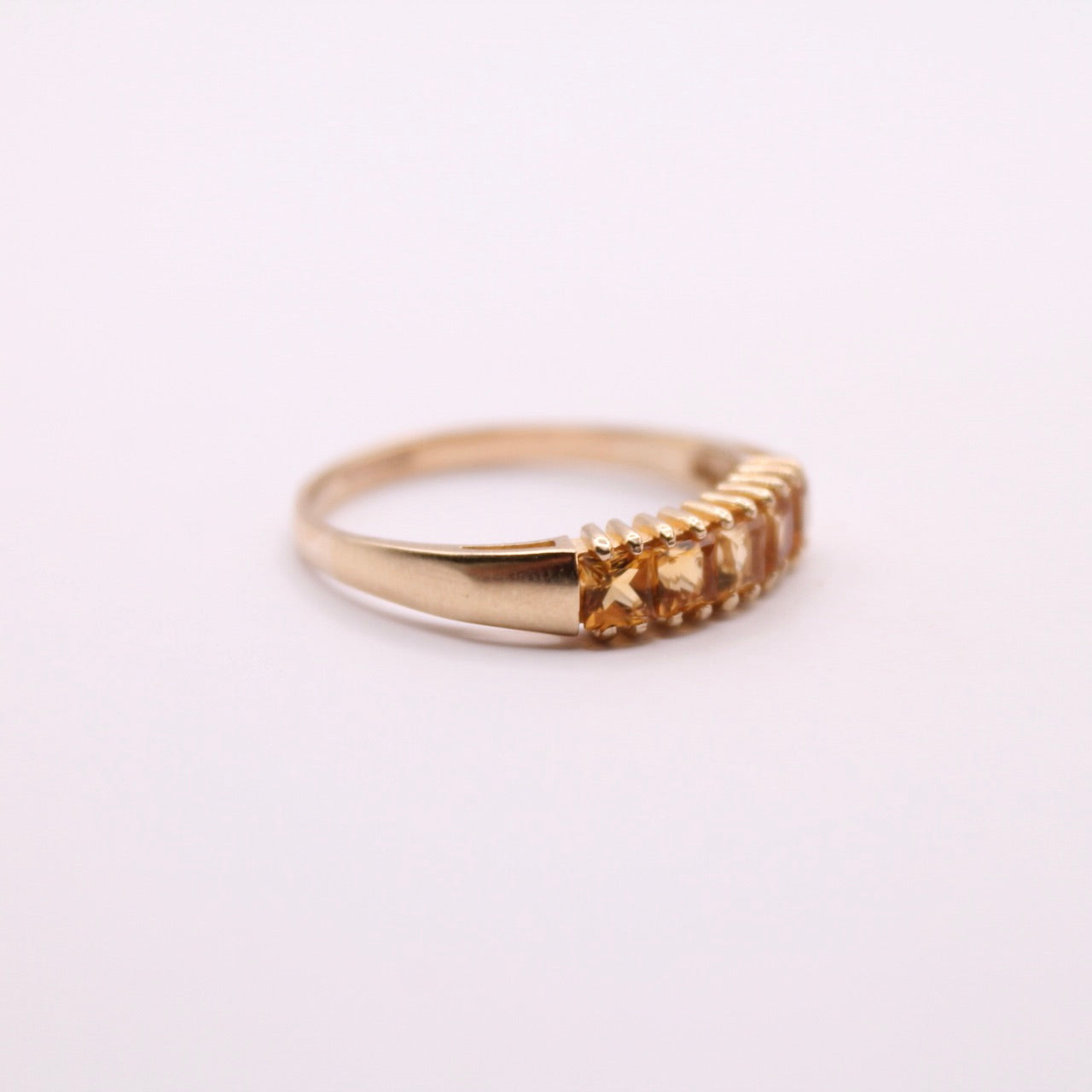 Citrine Row Ring
