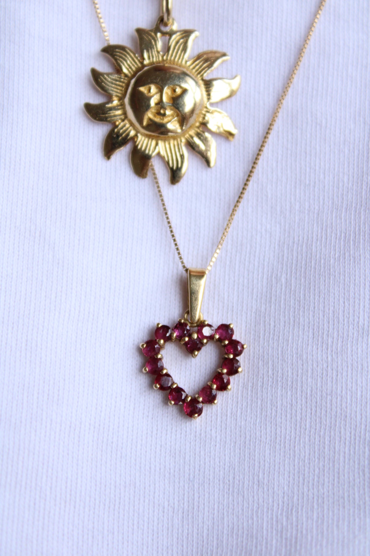 Ruby Heart Pendant