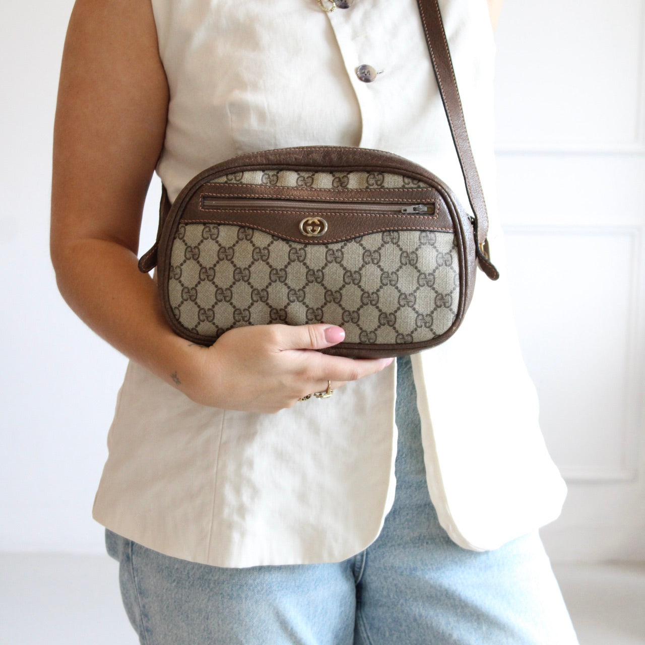 Gucci Supreme PVC Shoulder Bag