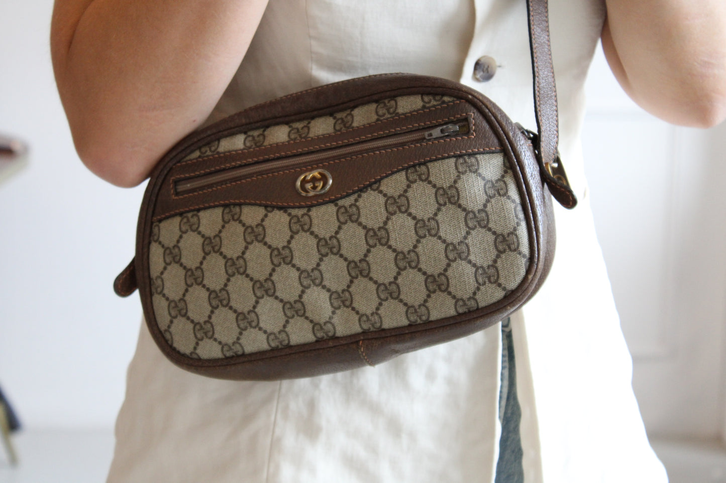 Gucci Supreme PVC Shoulder Bag