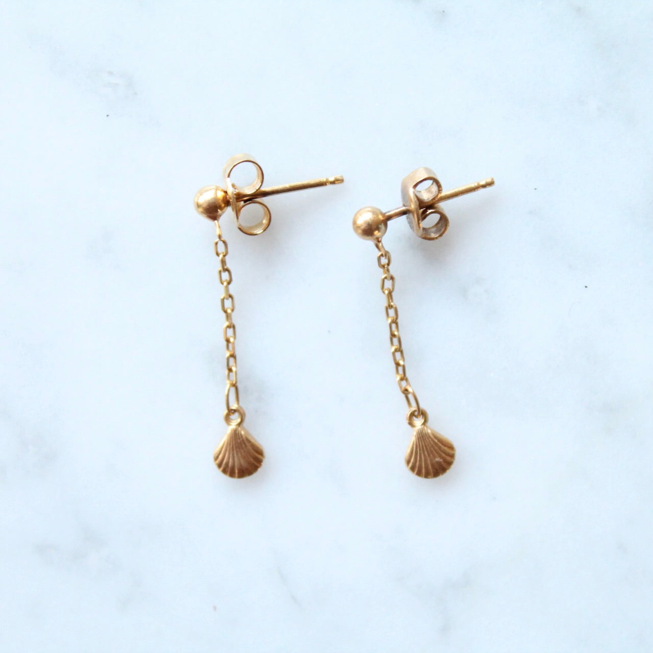 Shell Chain Earrings