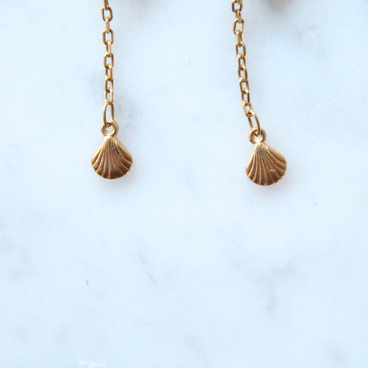 Shell Chain Earrings
