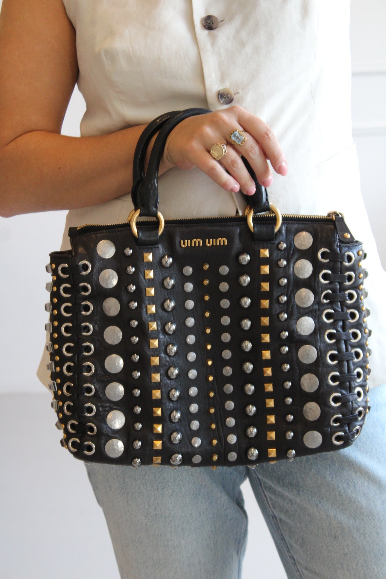 Miu Miu Studs Hand Bag