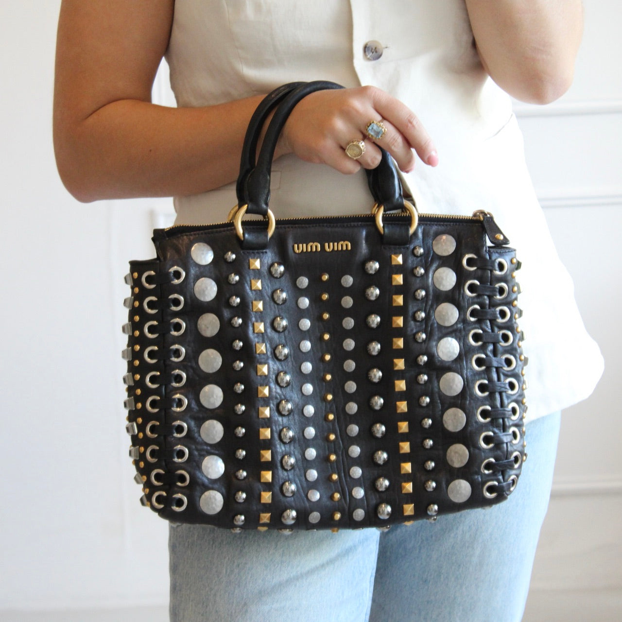 Miu Miu Studs Hand Bag