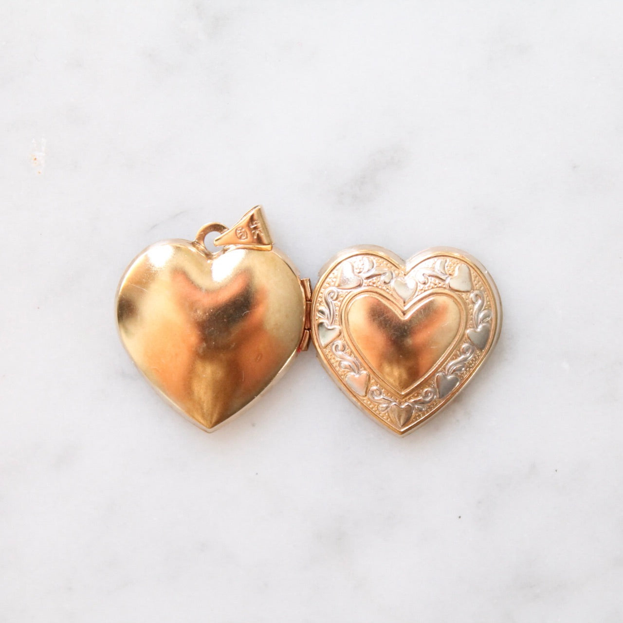 Detailed Heart Photo Locket