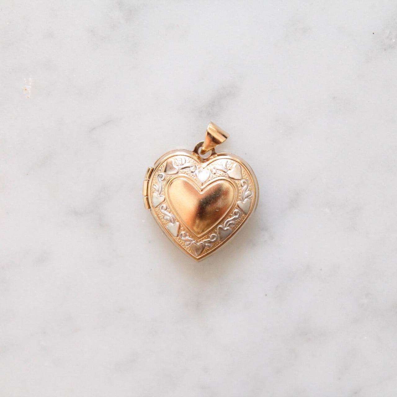 Detailed Heart Photo Locket