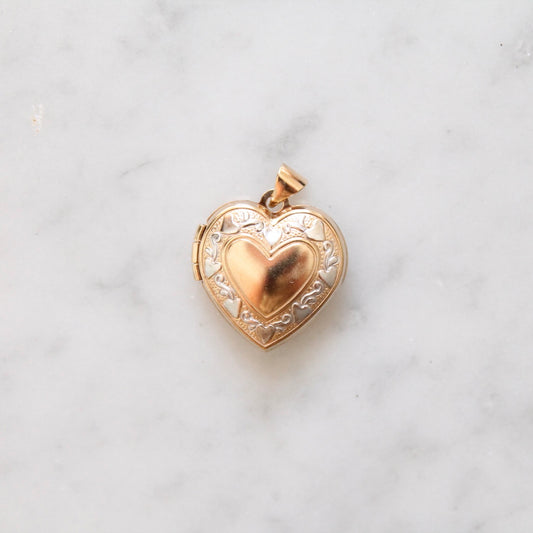 Detailed Heart Photo Locket