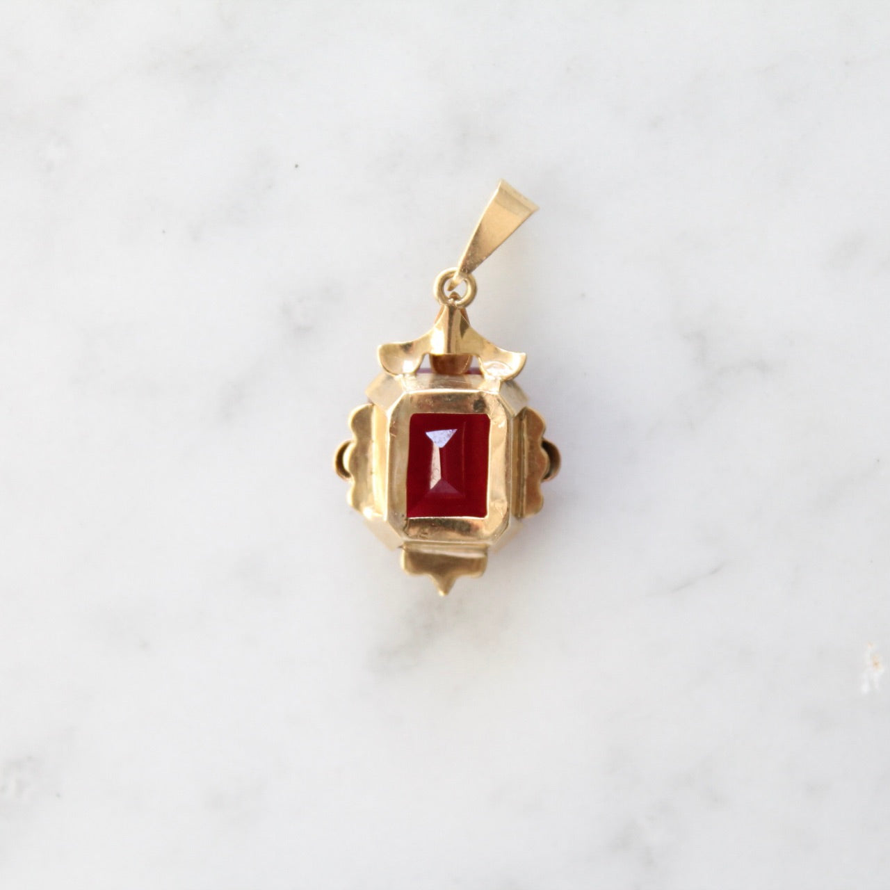 Art Deco Ruby Pendant