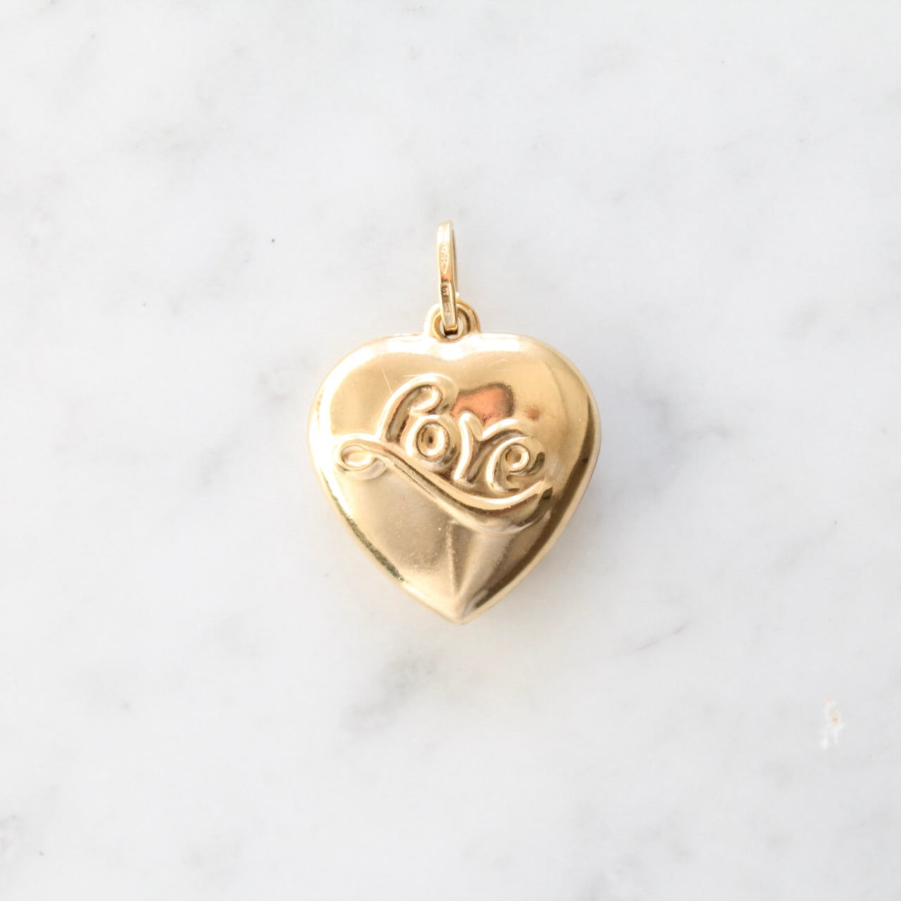 XL "LOVE" Heart Charm