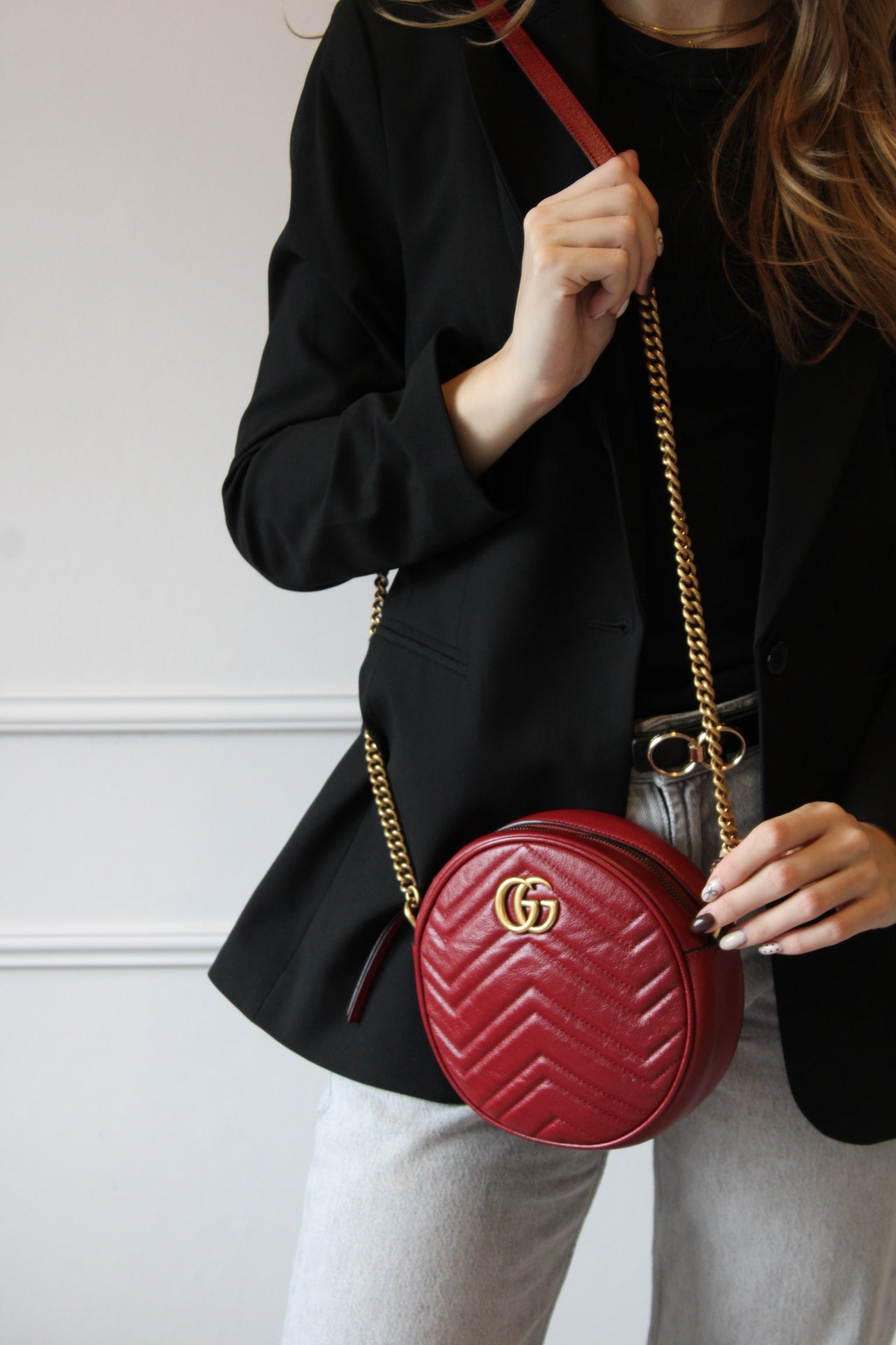 Gucci Marmont Round Shoulder Bag