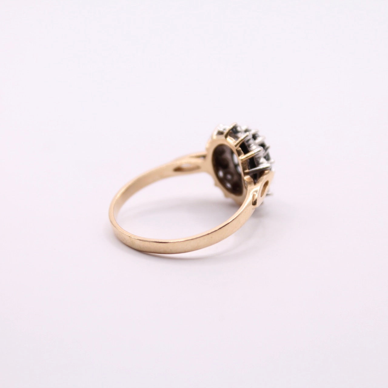 Sapphire & Diamond Lady Di Ring