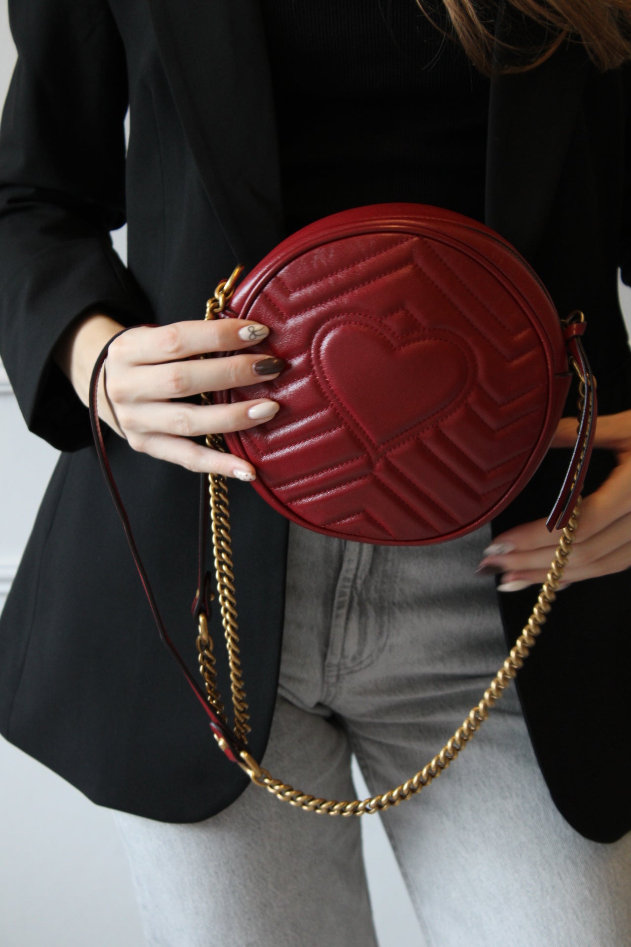 Gucci Marmont Round Shoulder Bag