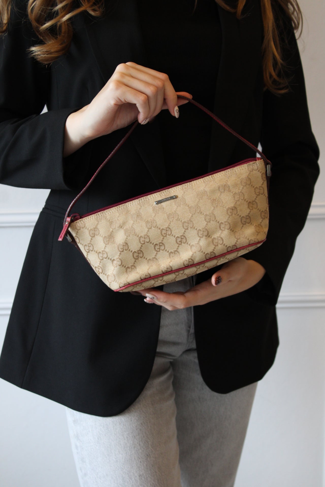 Gucci GG Canvas Boat Bag