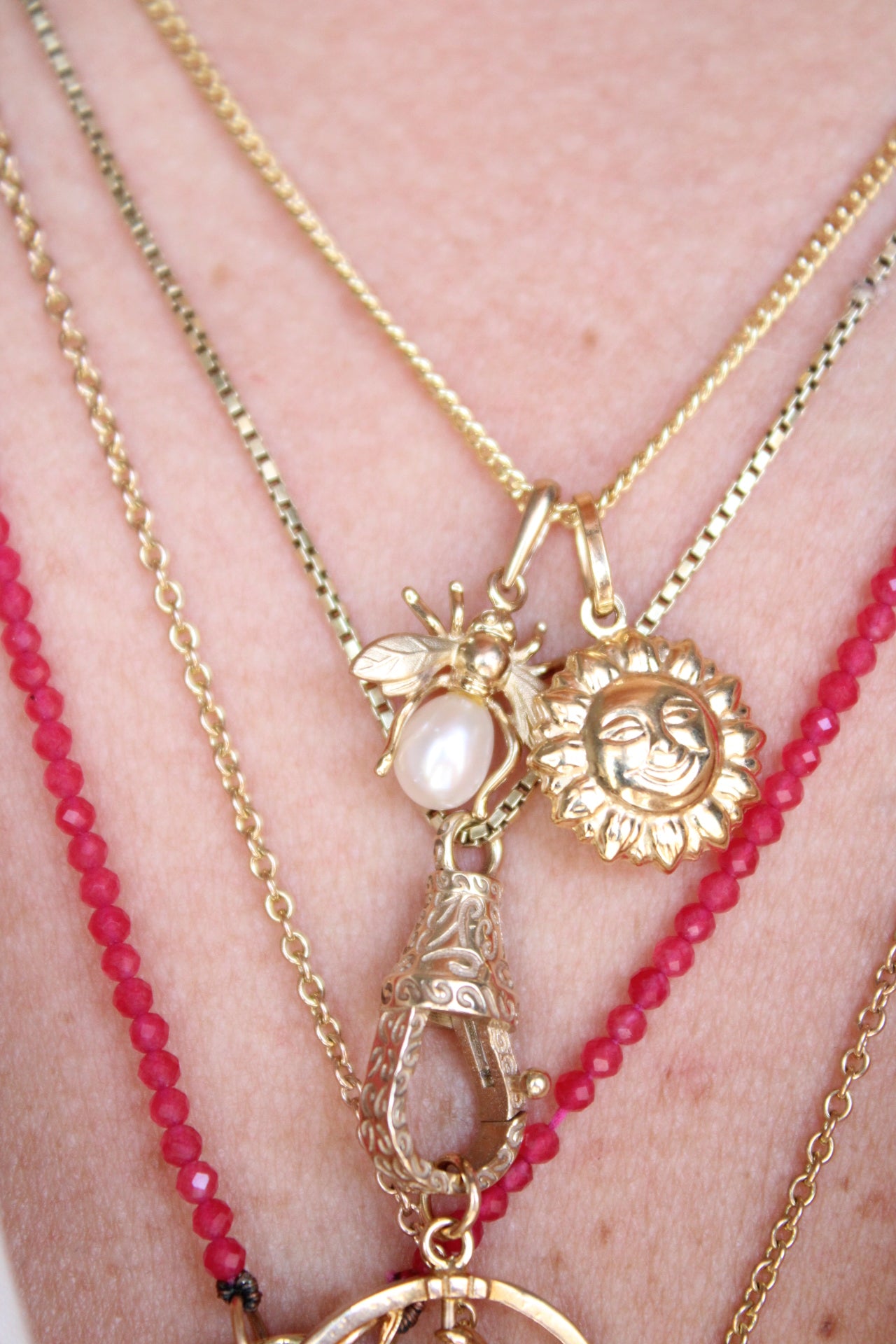 Pearl Bee Charm