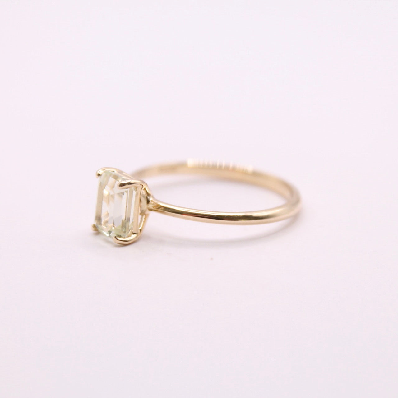 Single Classy Kunzite Ring