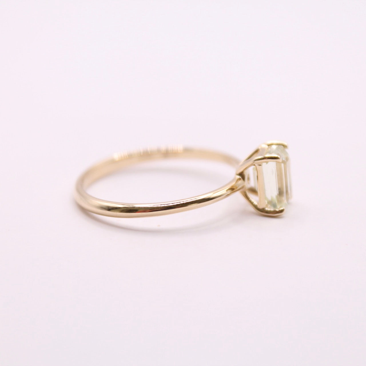 Single Classy Kunzite Ring