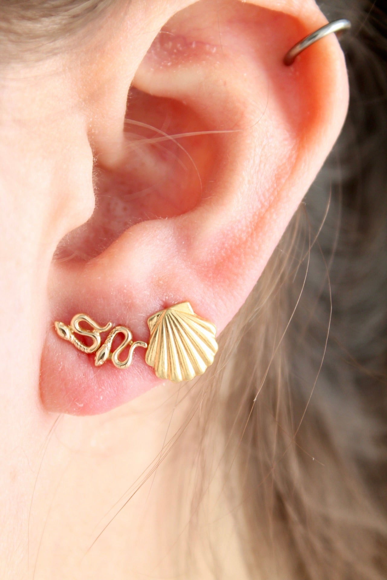 Snake Stud Earrings