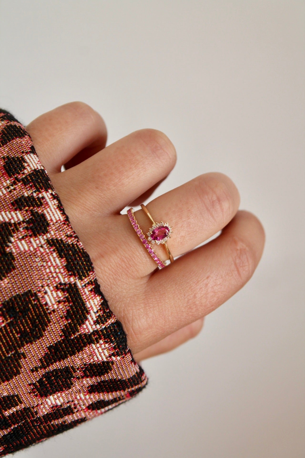 Pink Sapphire Eternity Ring