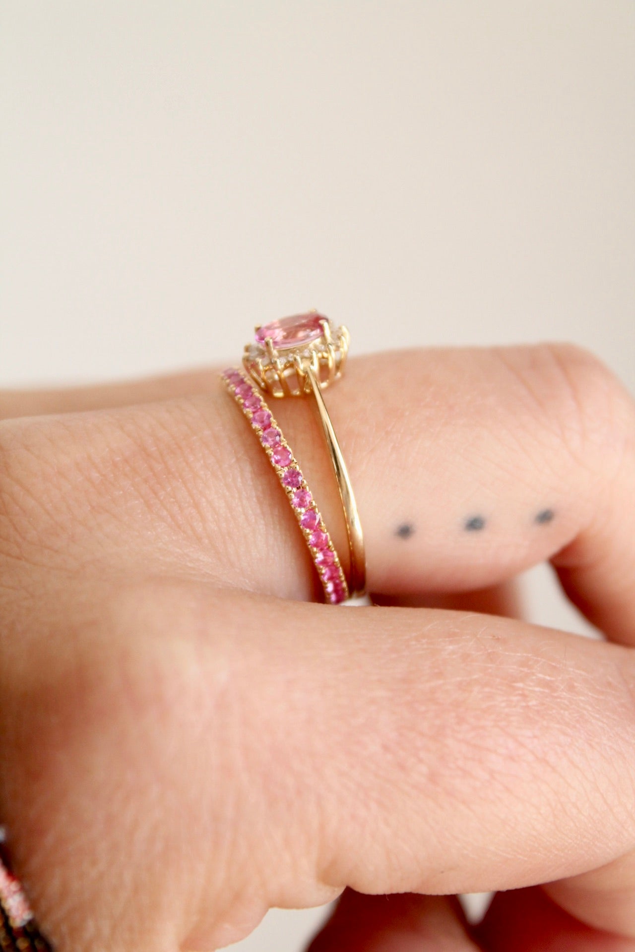 Pink Sapphire Eternity Ring