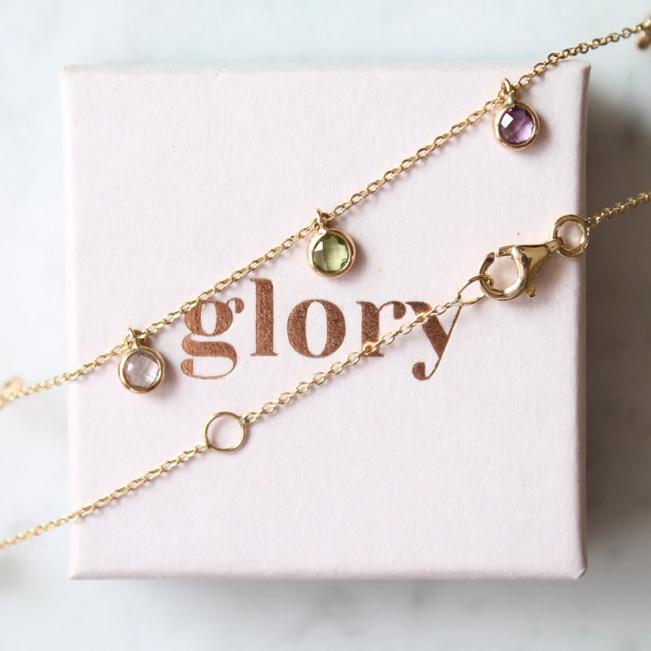 Multi Gem Disco Necklace