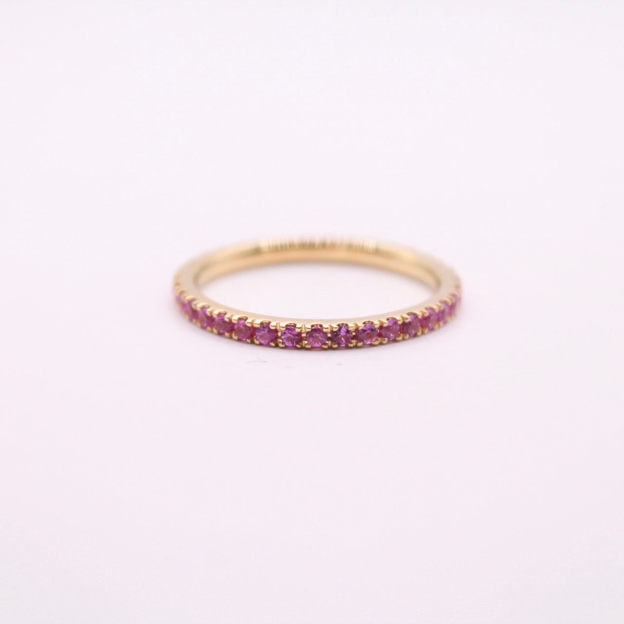 Pink Sapphire Eternity Ring