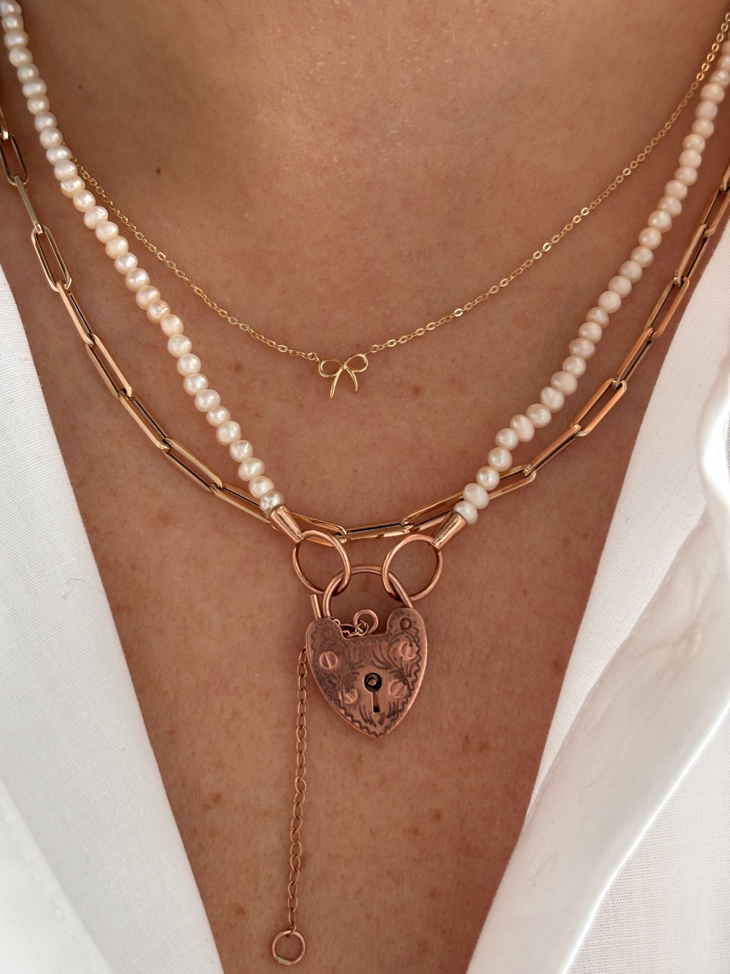 Closed Forever/Paperclip Necklace