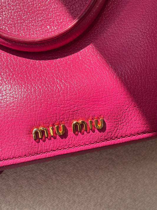 Miu Miu 2way Leather Hand Bag