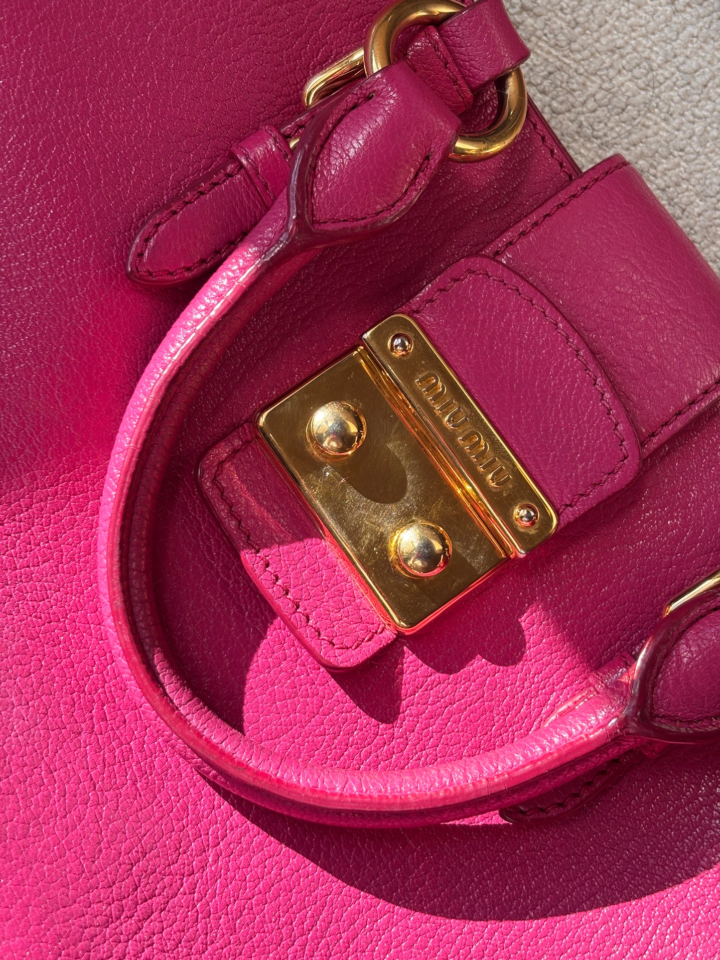 Miu Miu 2way Leather Hand Bag