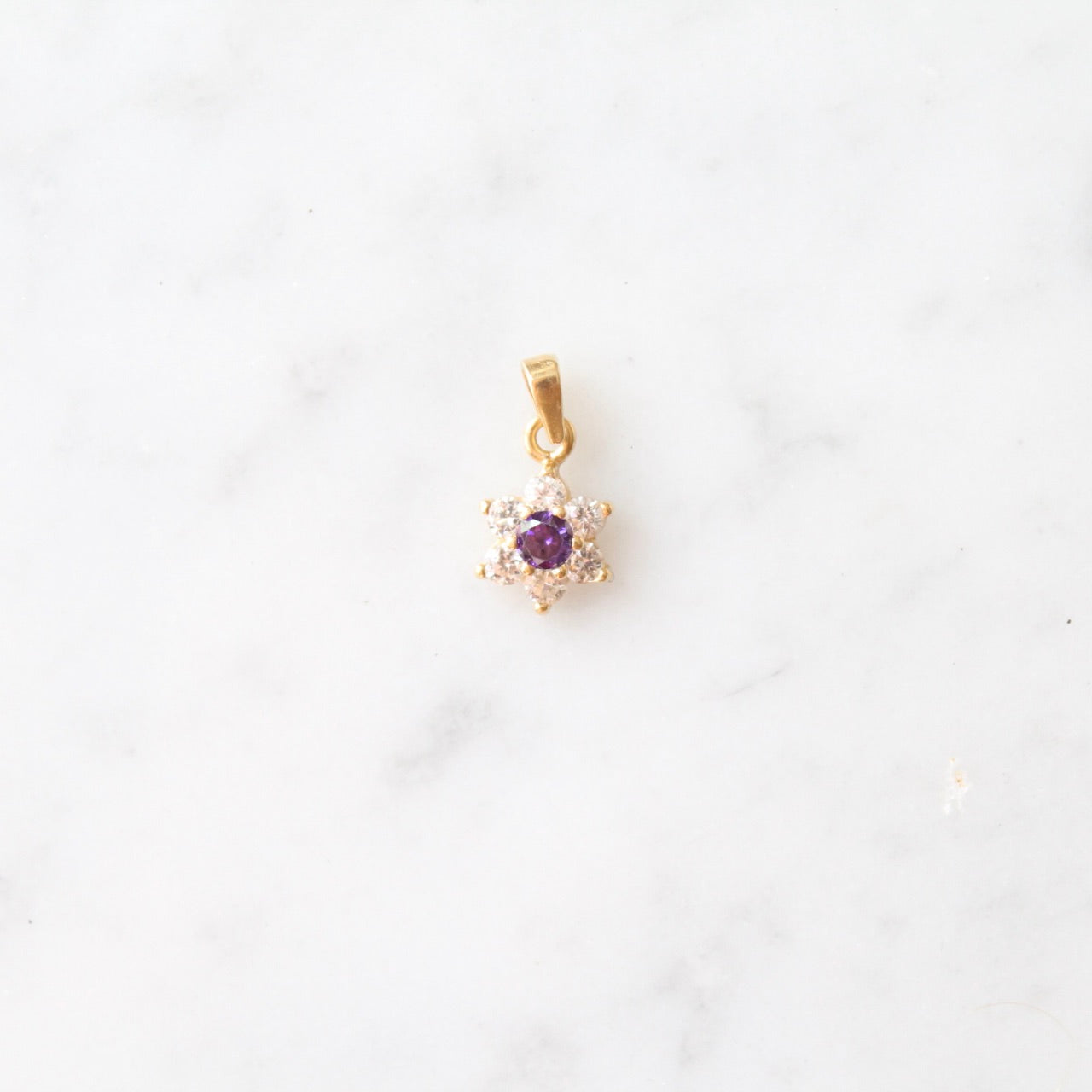 Amethyst Flower Pendant