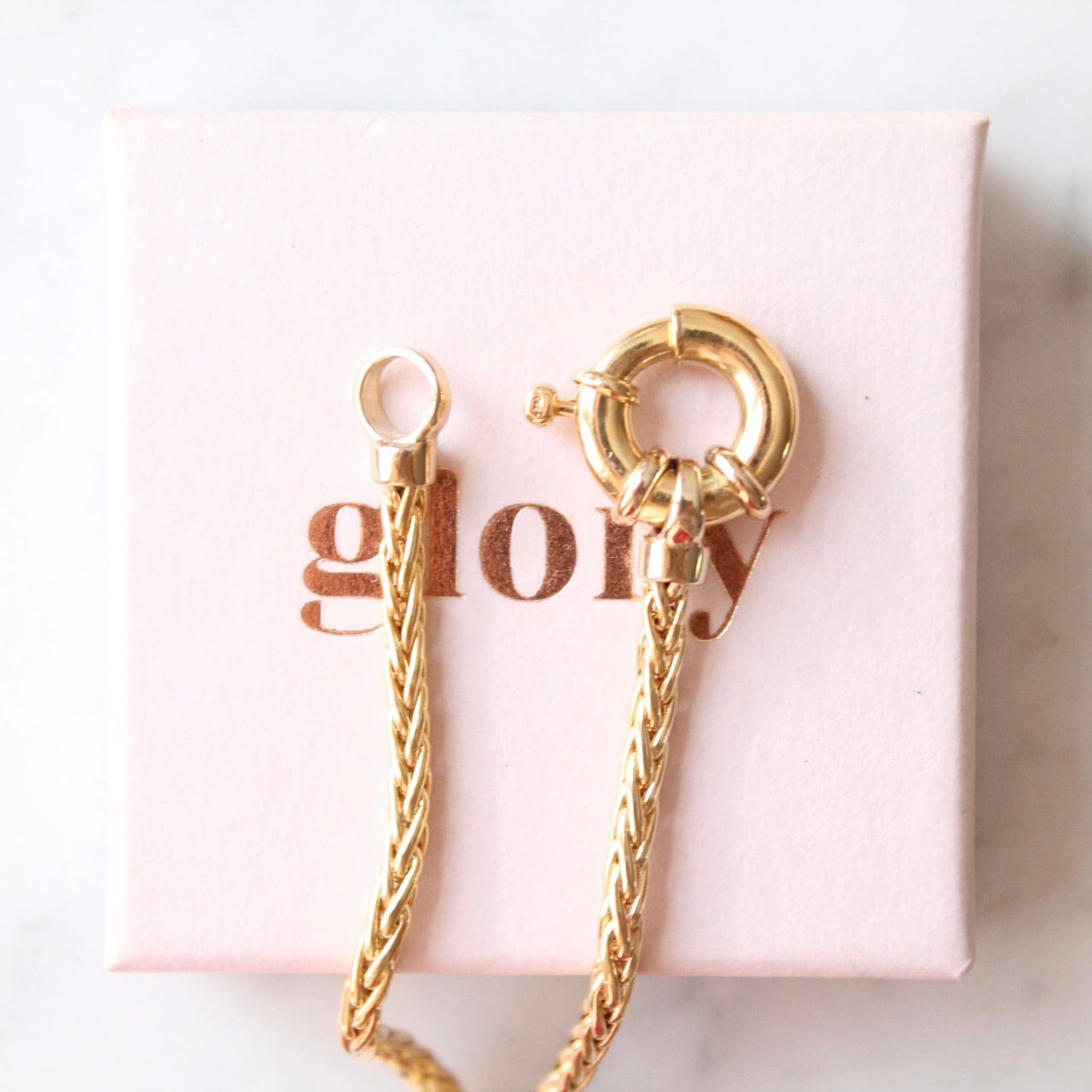 Foxtail Connector Lock Necklace