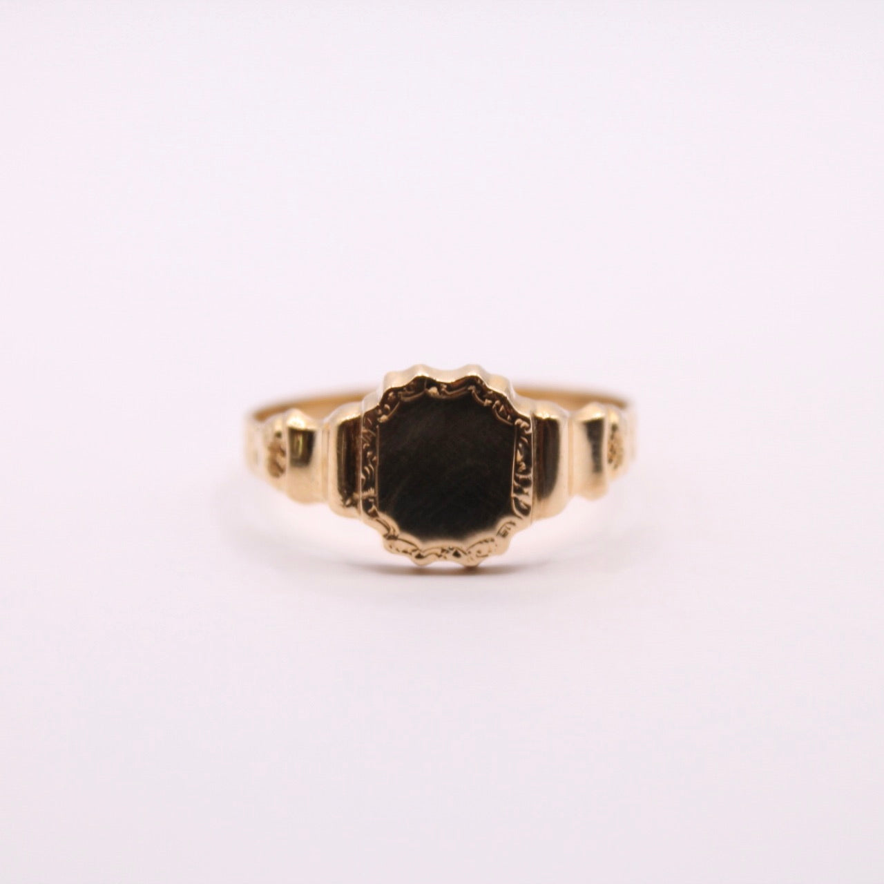 Solid Shield Signet Ring