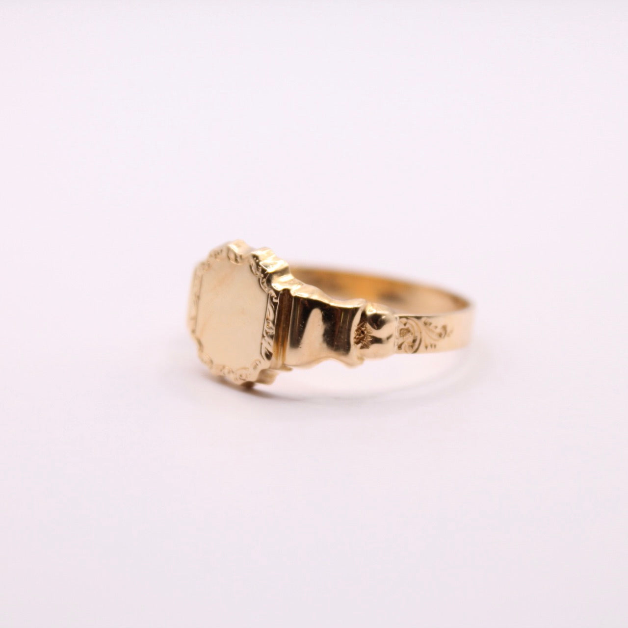 Solid Shield Signet Ring