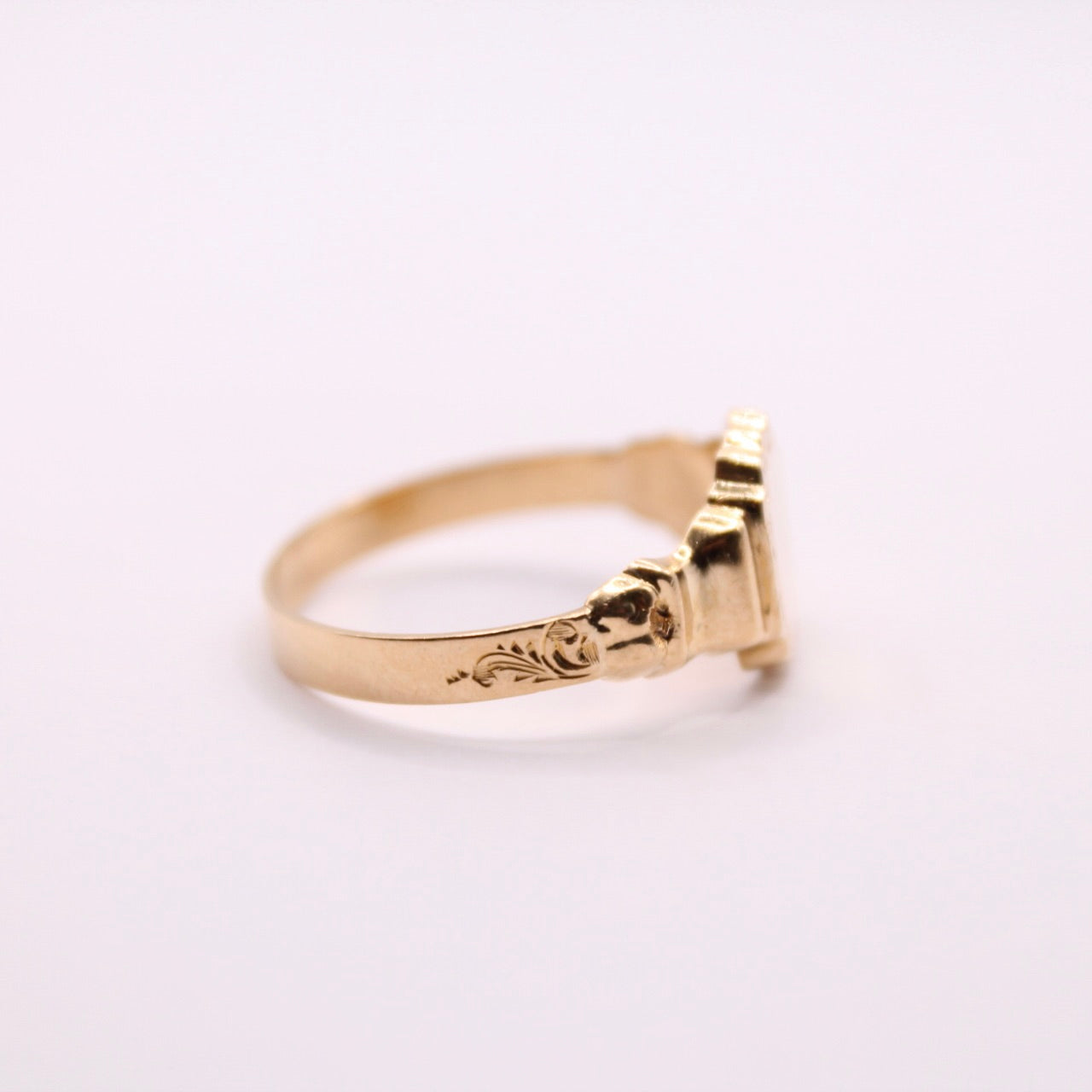 Solid Shield Signet Ring