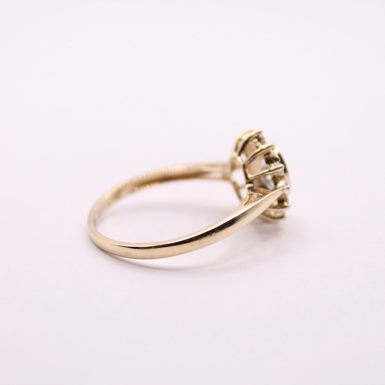 Aquamarine Lady Di Ring
