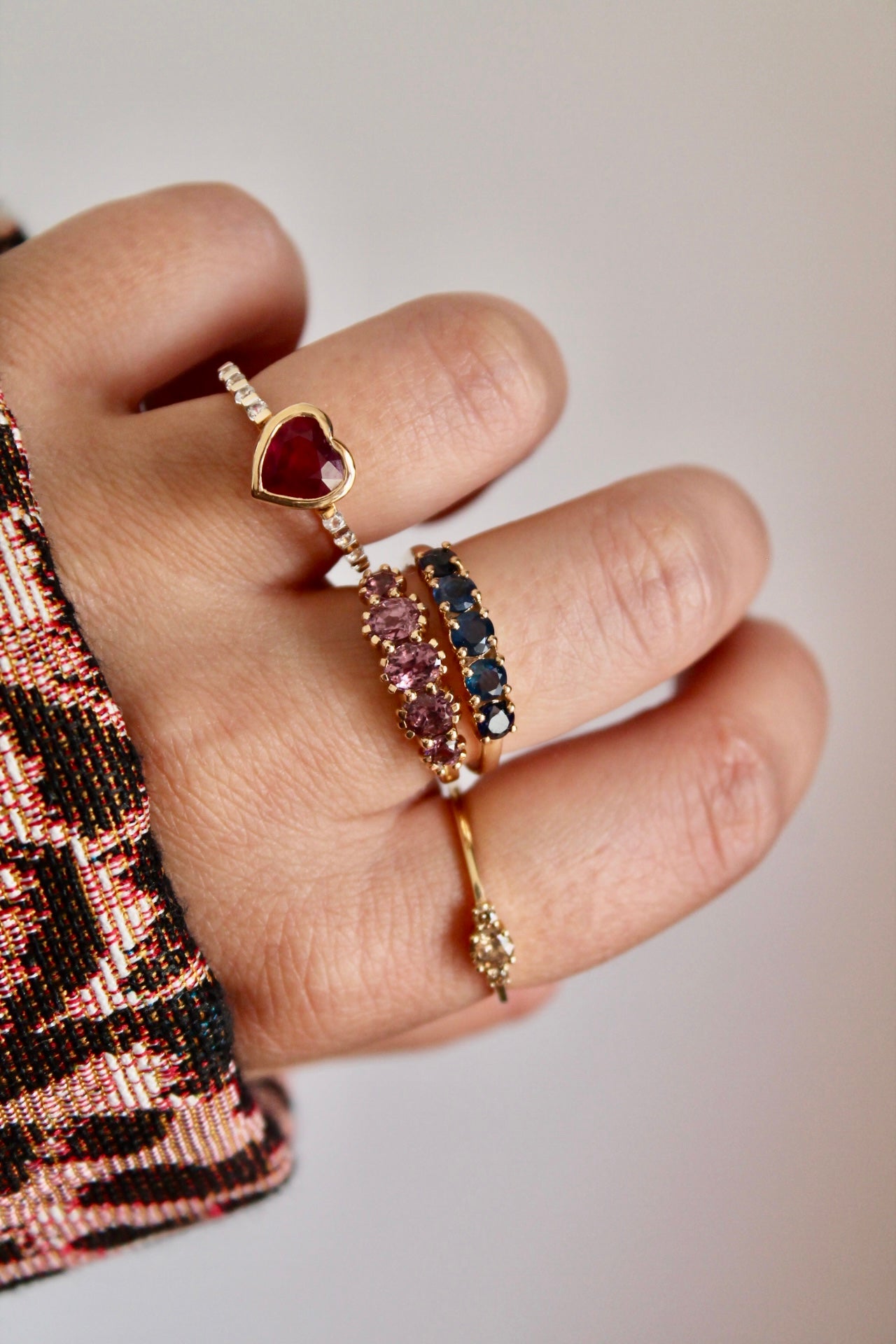 Spinel Row Ring