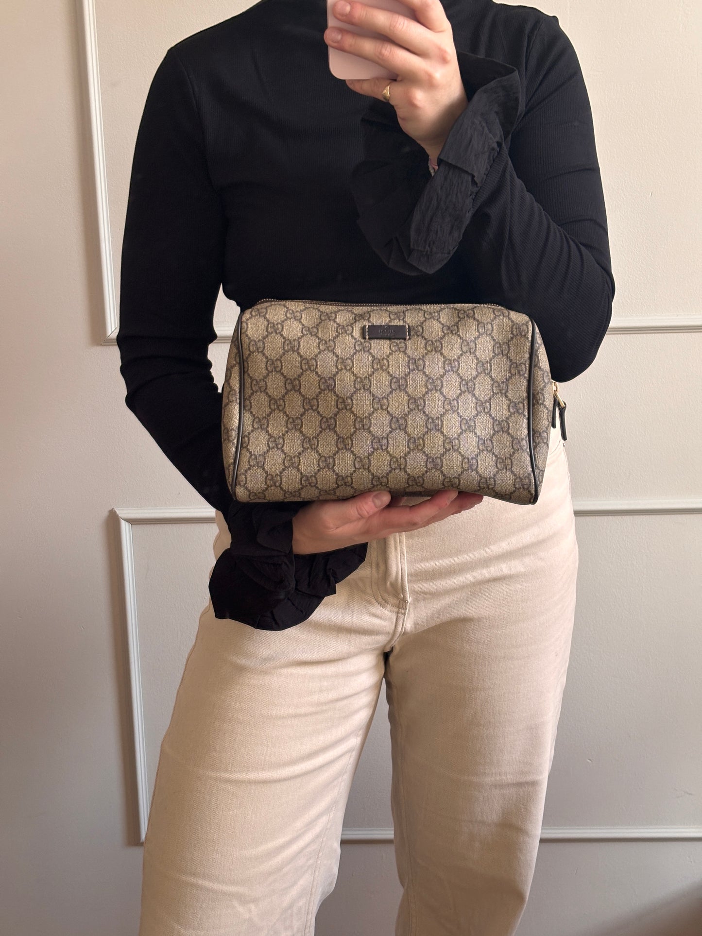 Gucci GG Supreme PVC Clutch/Pouch