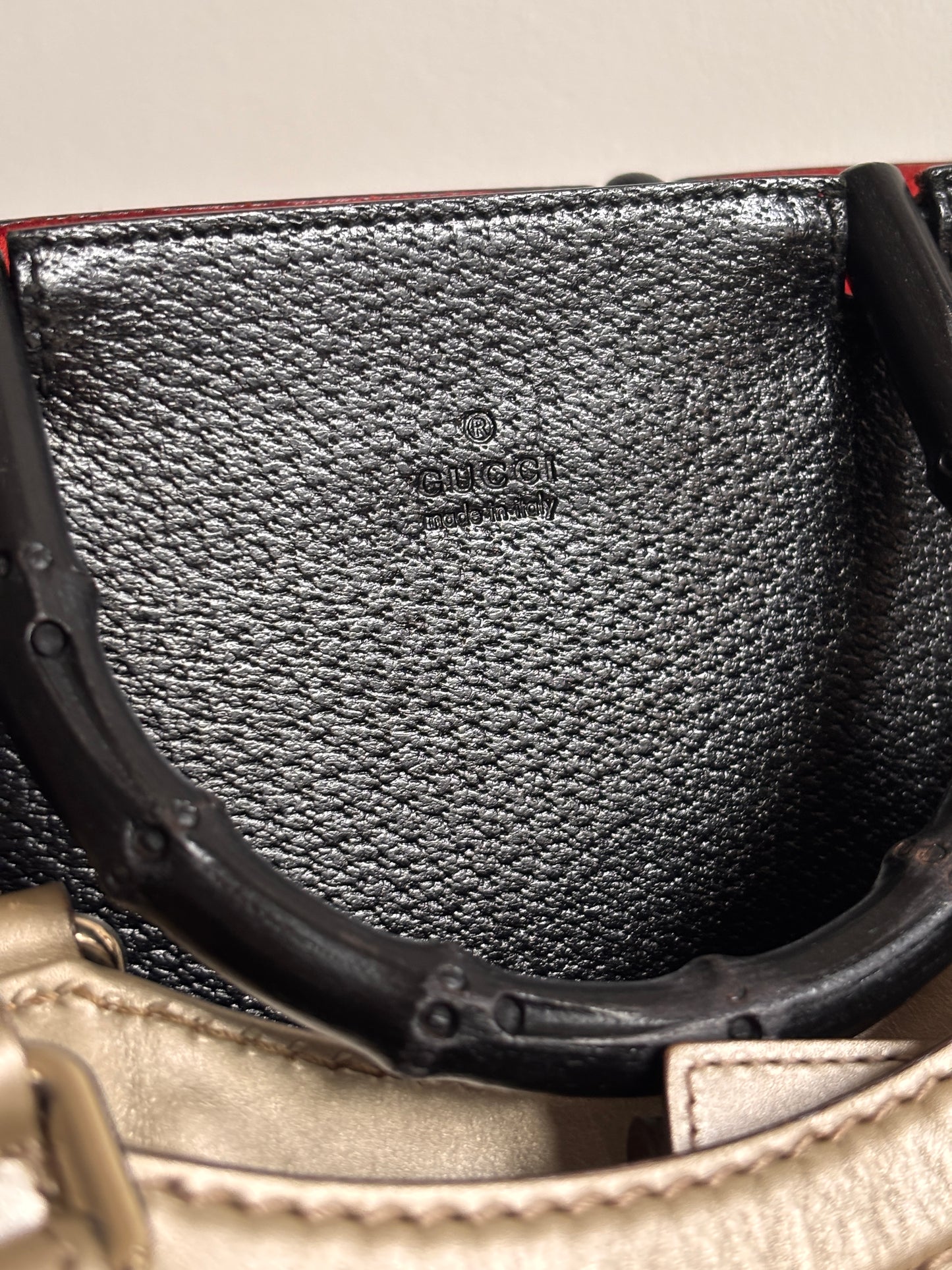Gucci Bamboo Leather Hand Bag