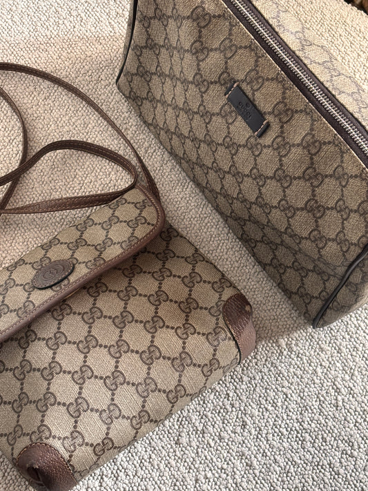 Gucci GG Supreme PVC Clutch/Pouch