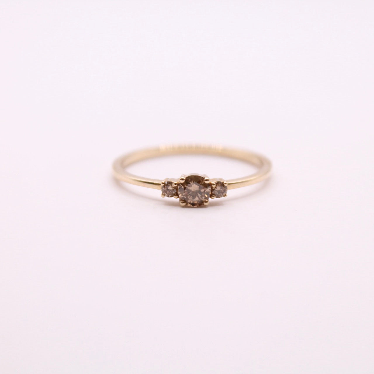 Champagne Diamond Trilogy Ring