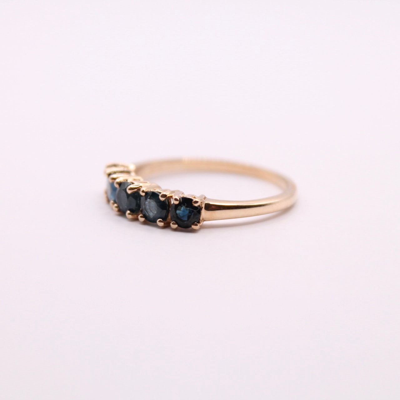 Sapphire Row Ring